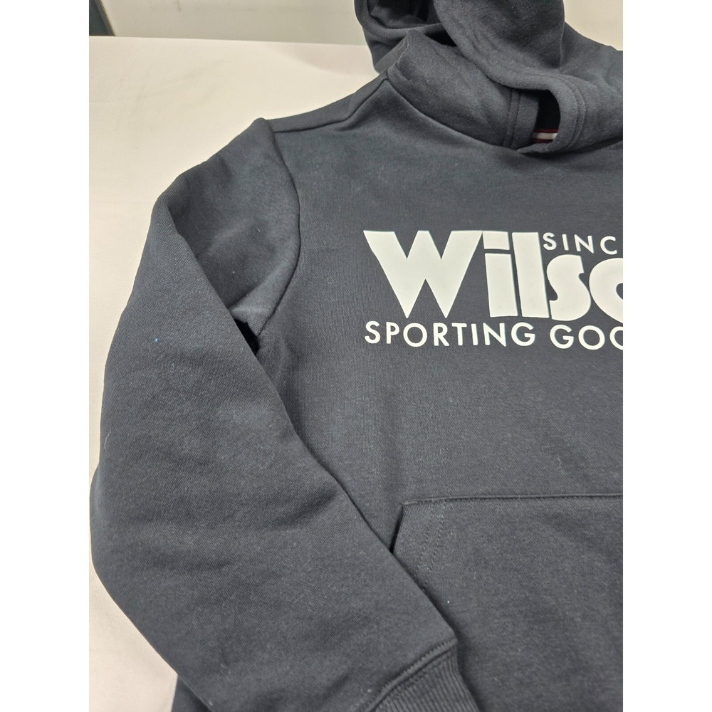 Wilson Sporting Goods Youth Black Hoodie Boys Size Small New Athletic Pullover - Picture 6 of 8